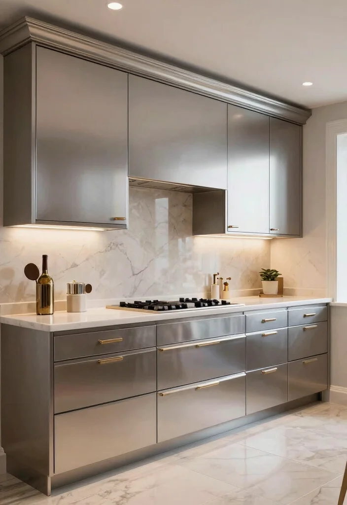 15 Aluminium Kitchen Cabinets 2026 Trending Ideas With Sleek Modern Style 12 15 Aluminium Kitchen Cabinets 2026 Trending Ideas With Sleek Modern Style - 12. Luxurious Finishes 1