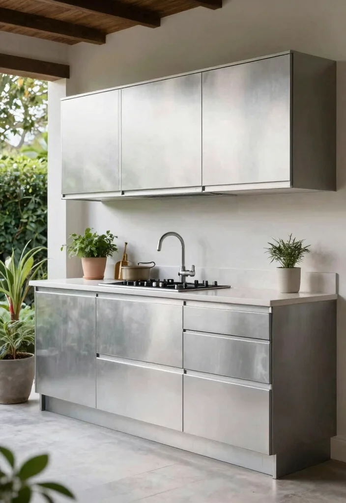 15 Aluminium Kitchen Cabinets 2026 Trending Ideas With Sleek Modern Style 15 15 Aluminium Kitchen Cabinets 2026 Trending Ideas With Sleek Modern Style - 15. Outdoor Integration 1