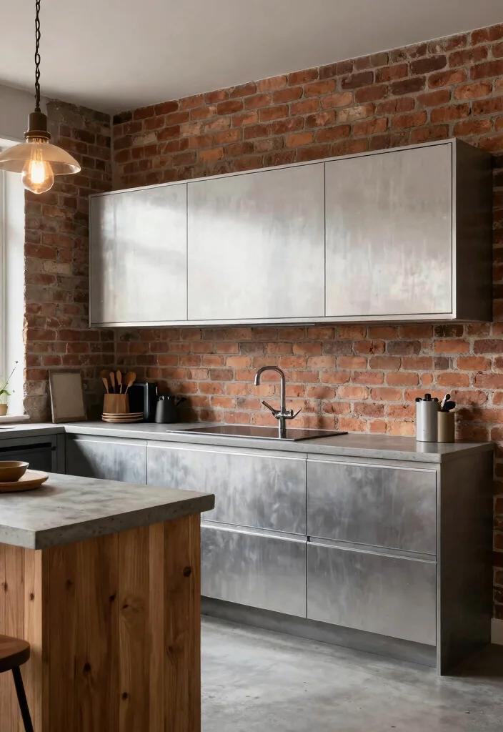 15 Aluminium Kitchen Cabinets 2026 Trending Ideas With Sleek Modern Style 4 15 Aluminium Kitchen Cabinets 2026 Trending Ideas With Sleek Modern Style - 4. Industrial Elegance 1