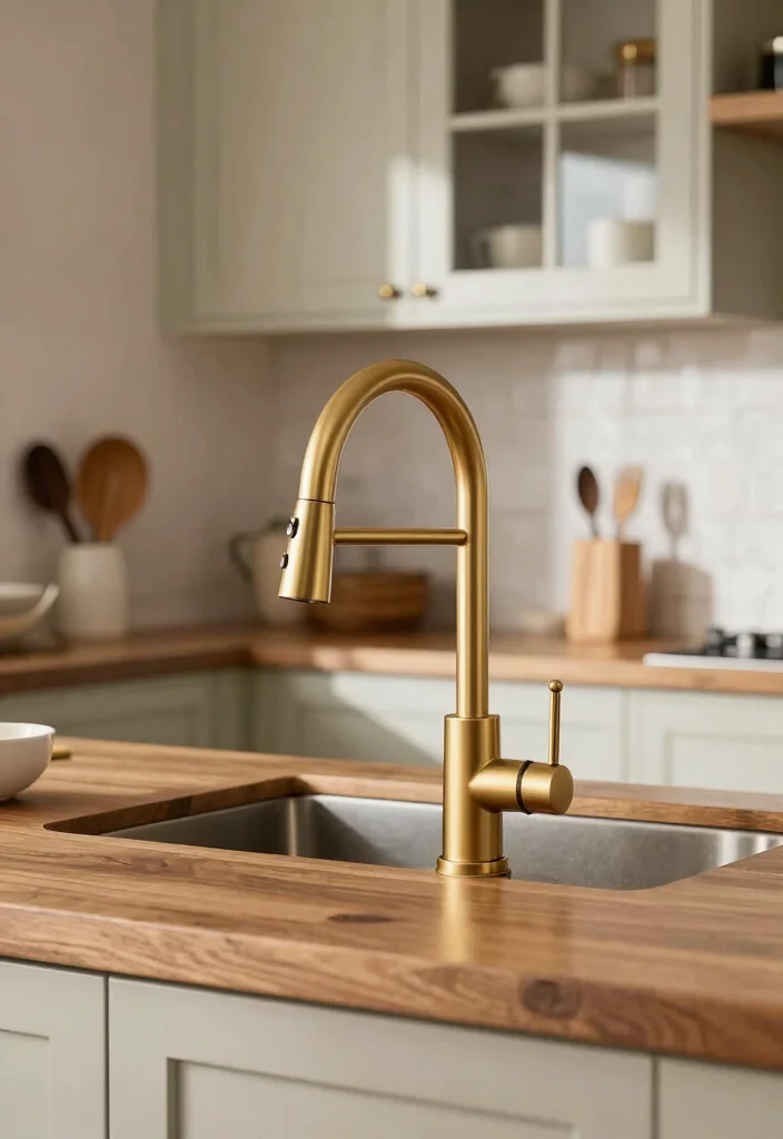 15 Brushed Gold Kitchen Faucet Ideas With Luxe Shine - 11. Custom Creations 1
