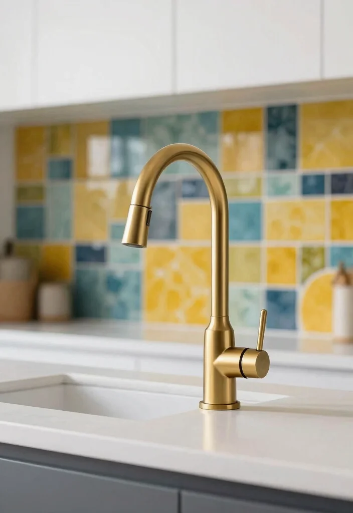 15 Brushed Gold Kitchen Faucet Ideas With Luxe Shine - 5. Statement Maker 1