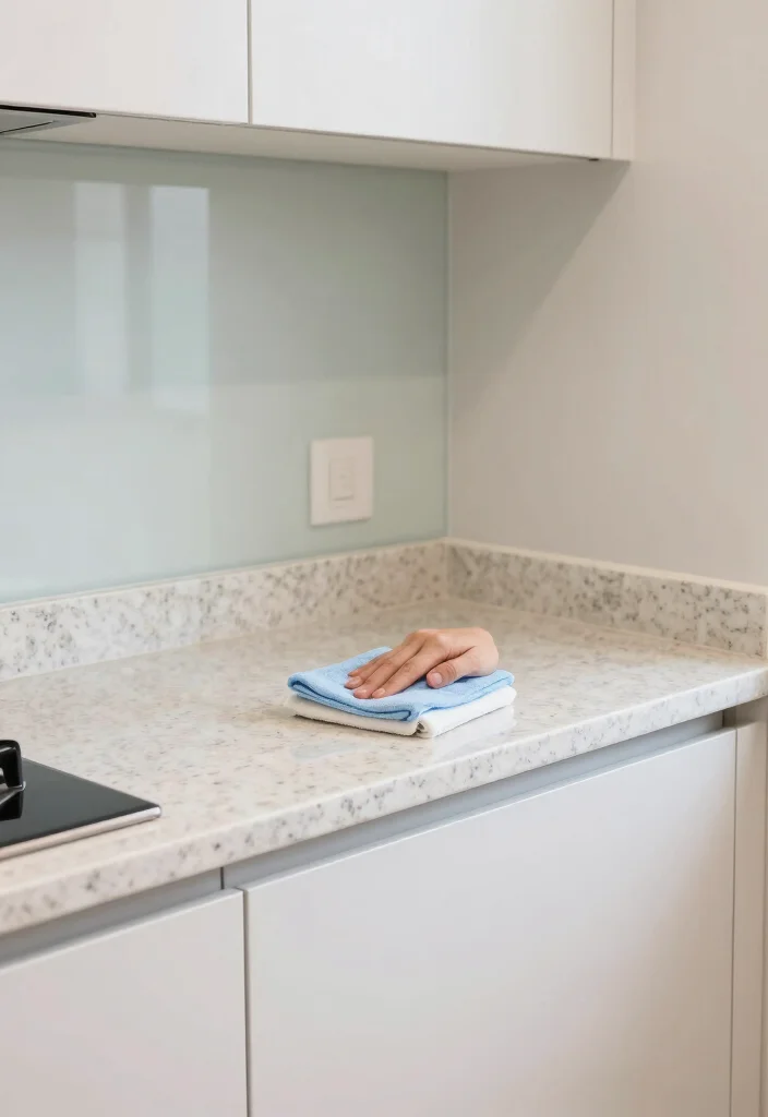 15 Cream Granite Countertops Kitchen Ideas With Soft Glow - 13. Easy-Clean Surfaces 1