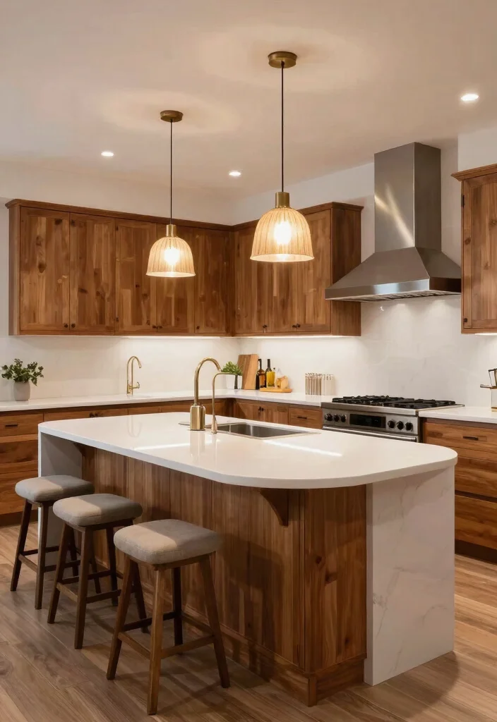 15 Curved Kitchen Cabinets Ideas With Unique Flow 8 15 Curved Kitchen Cabinets Ideas With Unique Flow - 8. Curved Island Designs 1