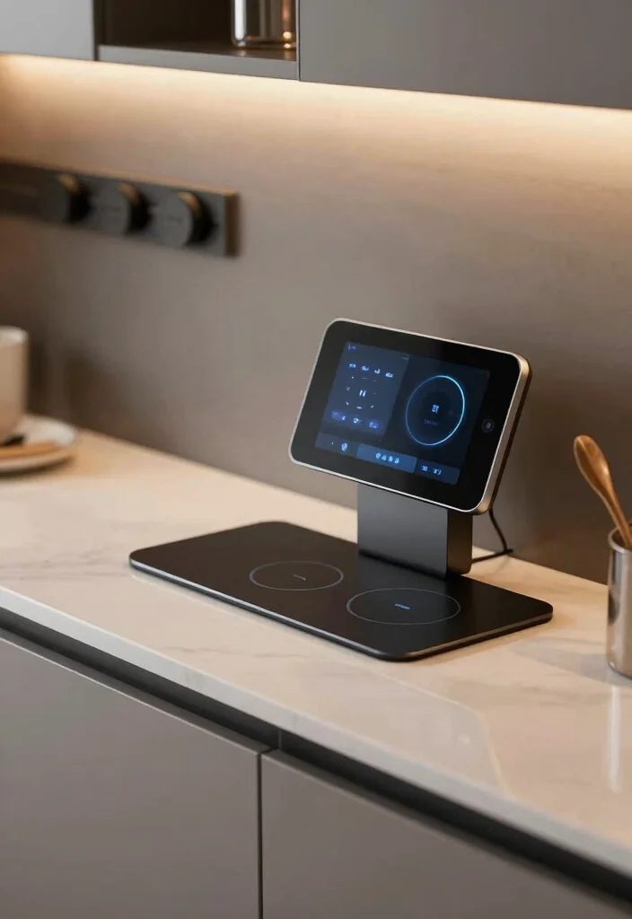 15 Kitchen Breakfast Counter Design Ideas With Smart Layout - 14. Smart Technology Integration 1