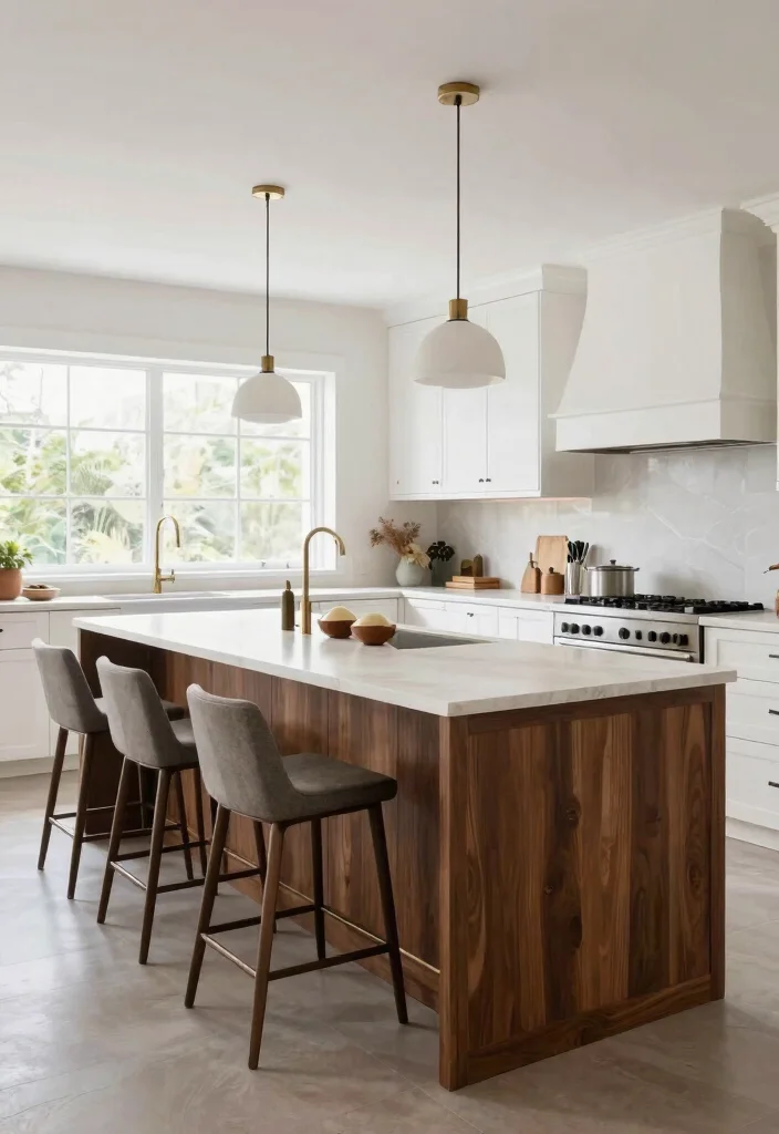 15 Kitchen Design With Island Ideas That Maximize Function - 3. T-shaped Islands 1