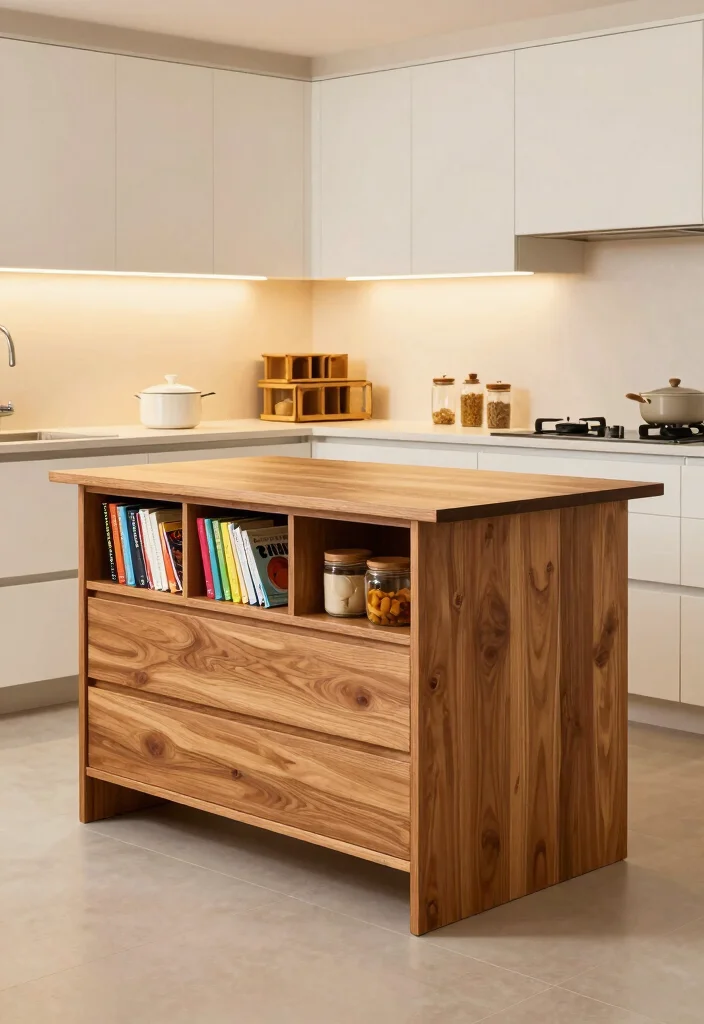 15 Kitchen Design With Island Ideas That Maximize Function - 4. Built-In Storage Islands 1