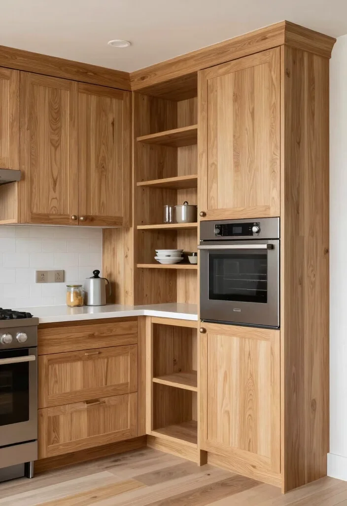 15 Natural Oak Kitchen Cabinets Ideas With Timeless Warmth - 11. Custom Cabinetry 1