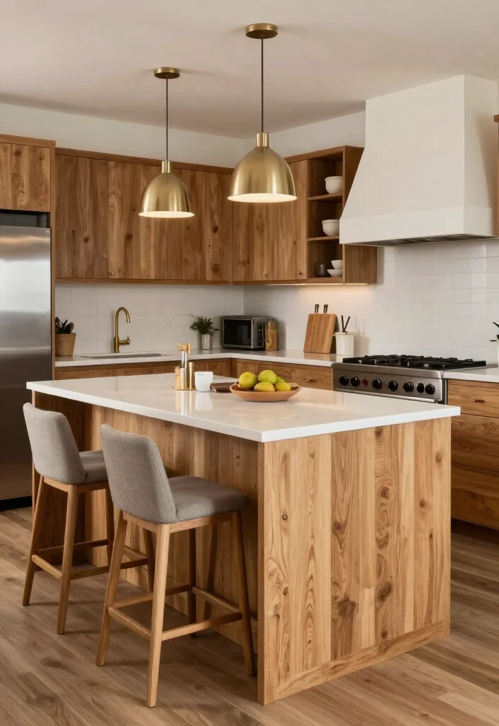 15 Natural Oak Kitchen Cabinets Ideas With Timeless Warmth - 14. Statement Islands 1