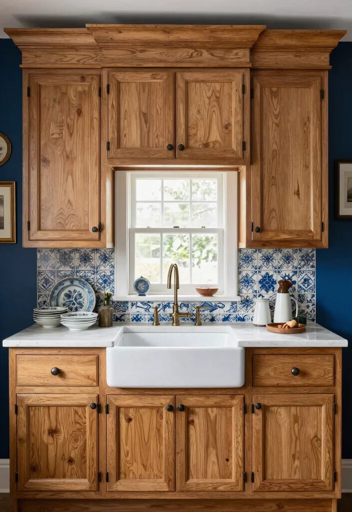 15 Natural Oak Kitchen Cabinets Ideas With Timeless Warmth - 5. Traditional Elegance 1
