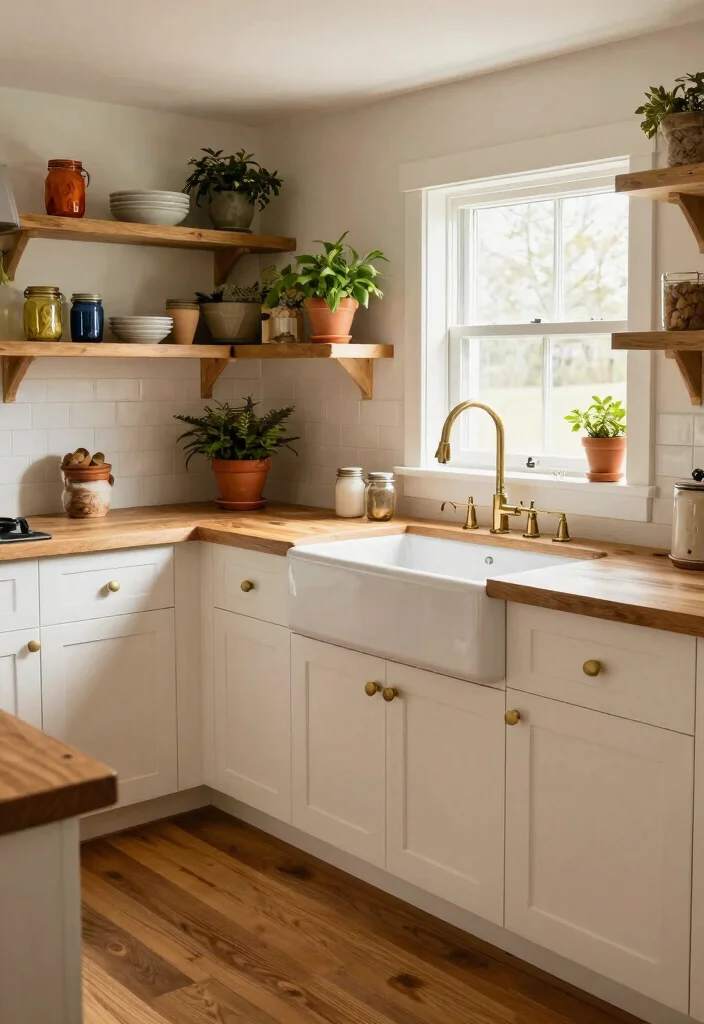 15 Oak Countertop Kitchen Ideas With Natural Warmth - 1. Farmhouse Chic with Oak 1
