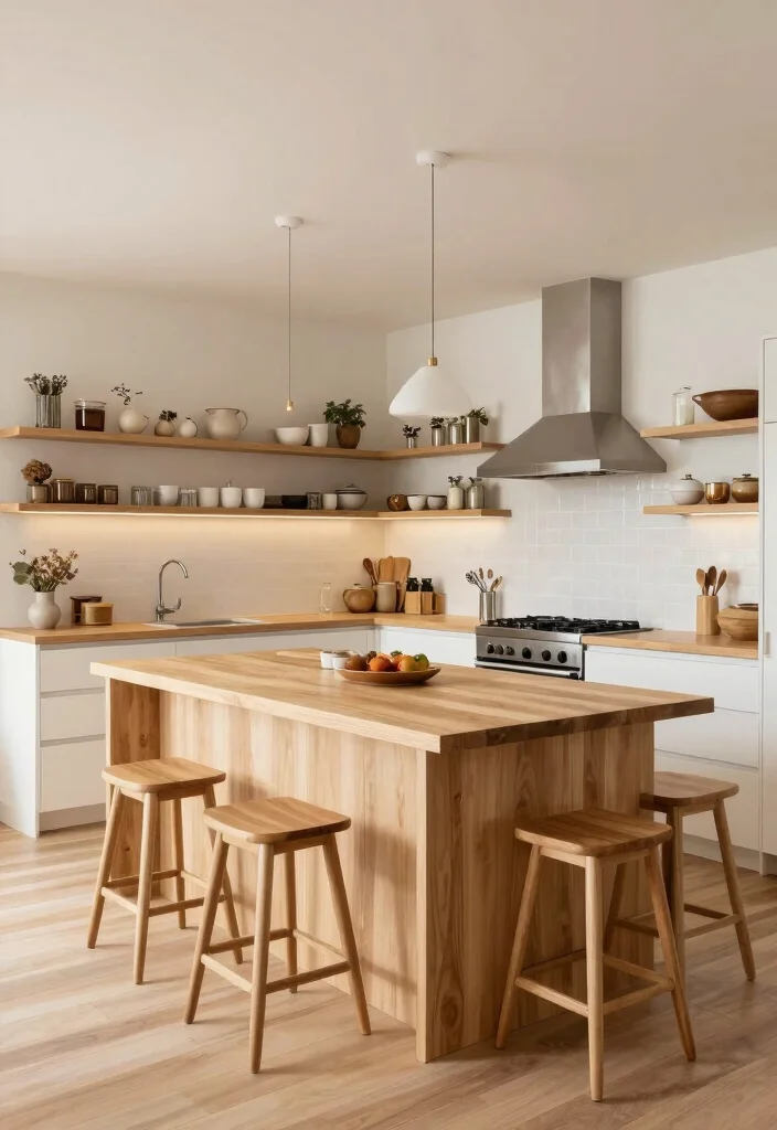 15 Oak Countertop Kitchen Ideas With Natural Warmth - 13. Open Concept Living 1