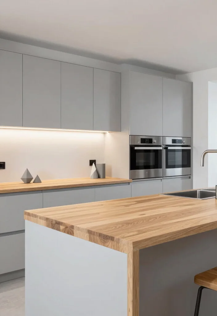 15 Oak Countertop Kitchen Ideas With Natural Warmth - 2. Modern Minimalism 1