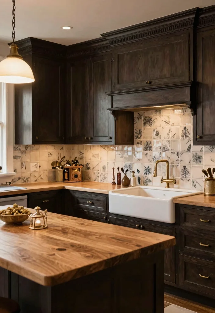 15 Oak Countertop Kitchen Ideas With Natural Warmth - 6. Elegant Traditional Style 1