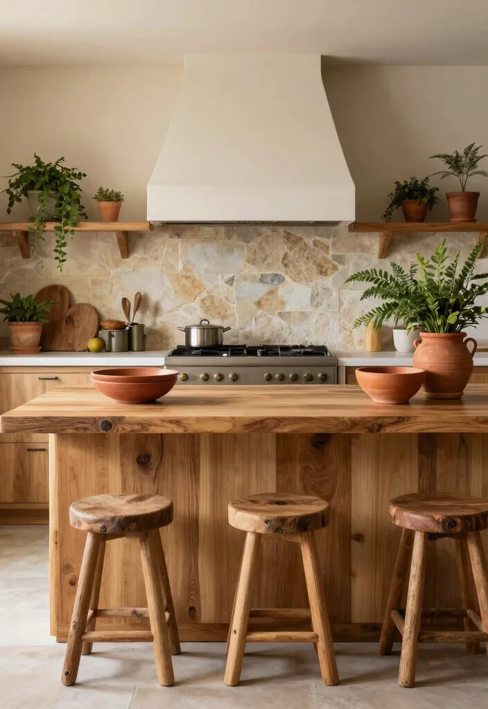 15 Oak Countertop Kitchen Ideas With Natural Warmth - 8. Warm Earthy Tones 1