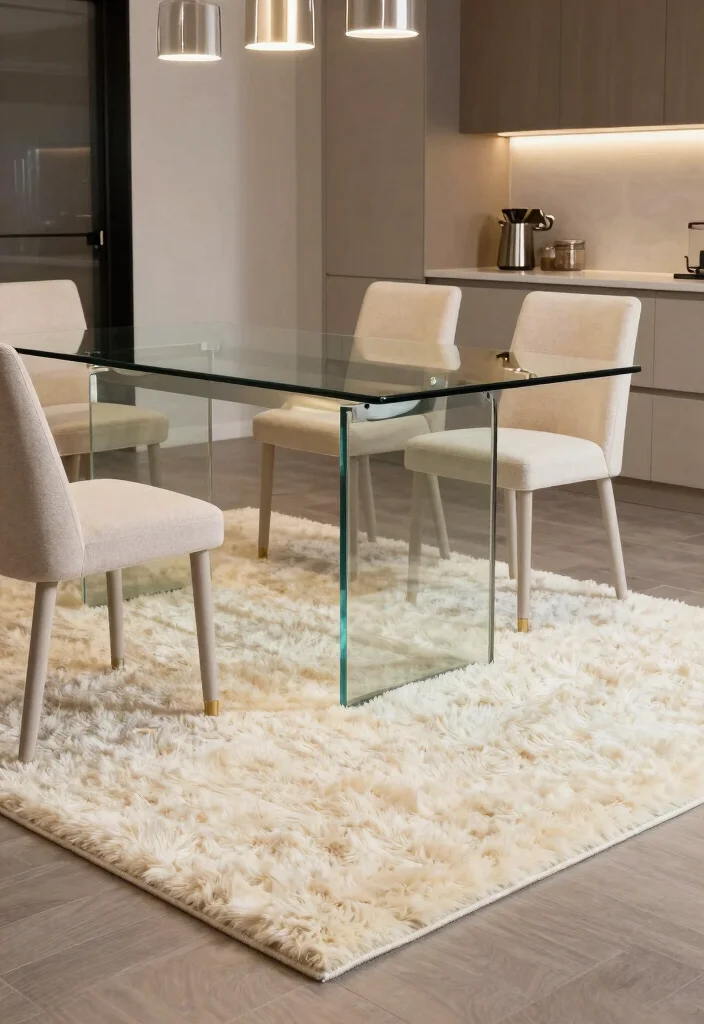 15 Rug Under Kitchen Table Ideas That Define the Space 2 15 Rug Under Kitchen Table Ideas That Define the Space - 2. Soft Wool Rugs 1