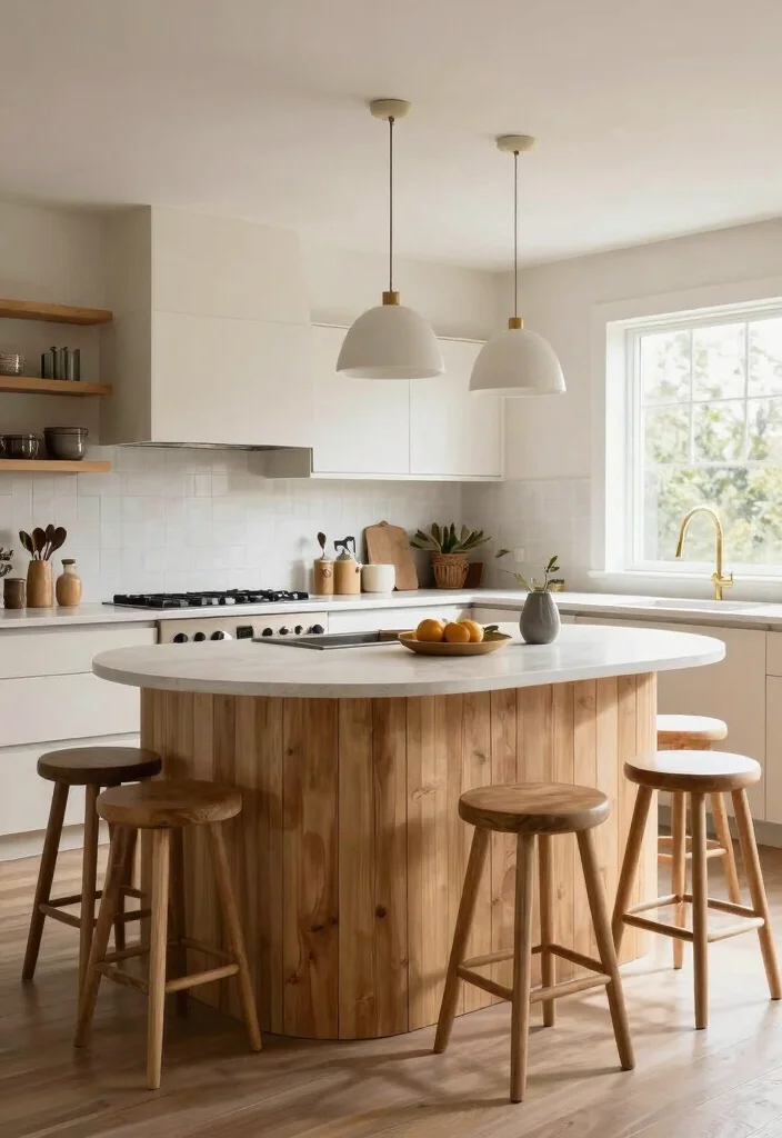 15 Shiplap Kitchen Island Ideas With Farmhouse Charm - 10. Unique Shapes and Designs 1