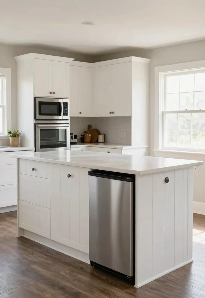15 Shiplap Kitchen Island Ideas With Farmhouse Charm - 13. Shiplap with Built-In Appliances 1