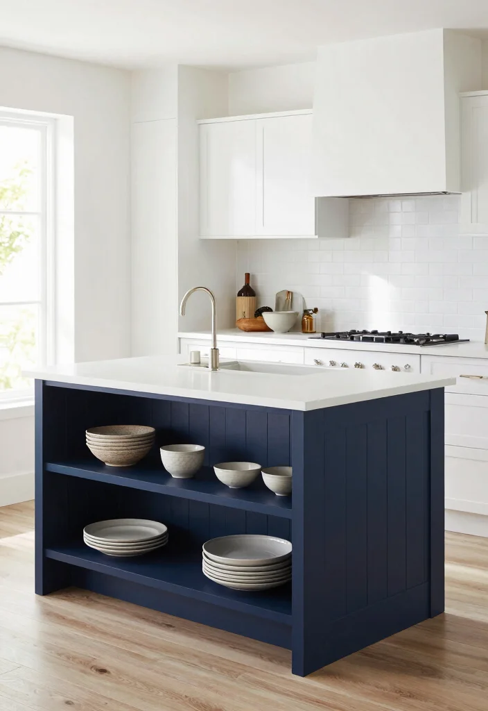 15 Shiplap Kitchen Island Ideas With Farmhouse Charm - 4. Contrasting Two-Tone Designs 1