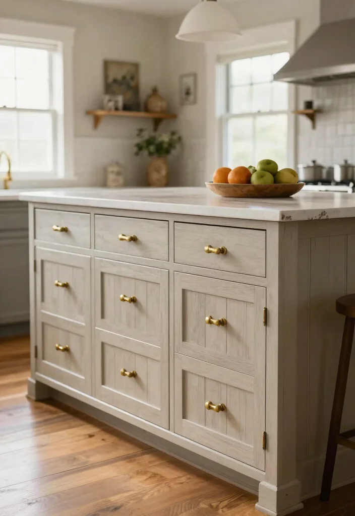 15 Shiplap Kitchen Island Ideas With Farmhouse Charm - 5. Shiplap with Vintage Hardware 1