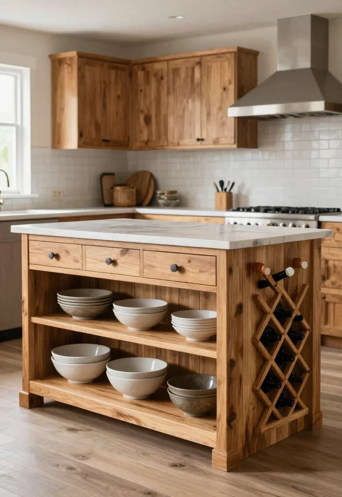 15 Shiplap Kitchen Island Ideas With Farmhouse Charm - 6. Integrated Storage Solutions 1
