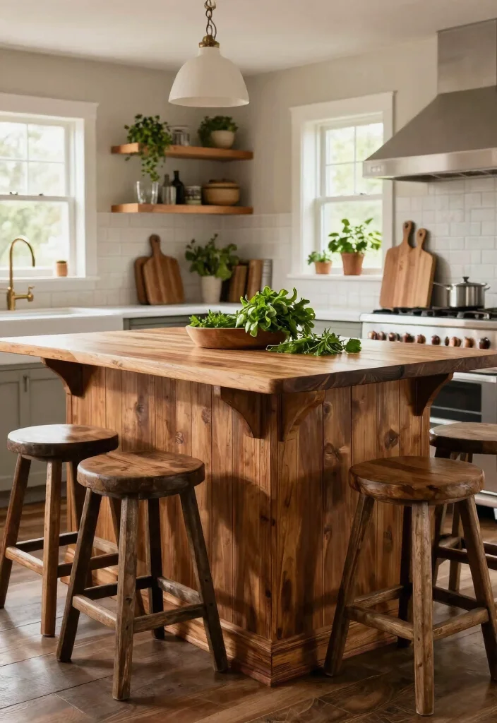 15 Shiplap Kitchen Island Ideas With Farmhouse Charm - 8. Shiplap with a Butcher Block Top 1