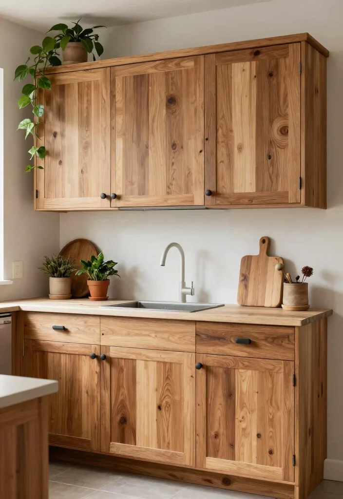 15 Wooden Kitchen Cabinets Modern Ideas With Clean Lines - 9. Eco-Friendly Finishes and Materials 1
