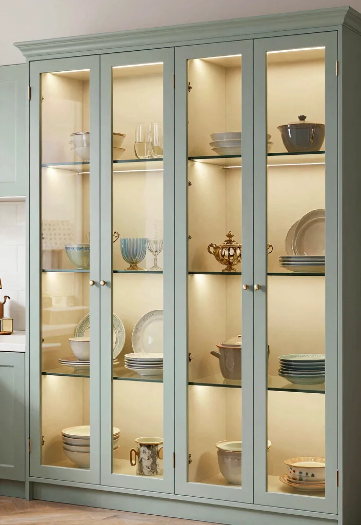 16 2026 Kitchen Cabinet Trends Ideas You'll See Everywhere - 9. Glass-Front Cabinets: Open Up the Space 1