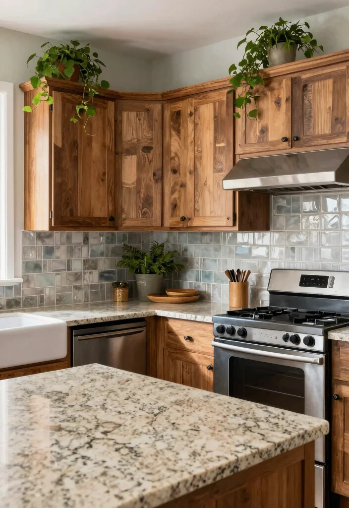 16 Beige Granite Countertops Kitchen Ideas With Classic Appeal - 7. Sustainable Design with Eco-Friendly Materials 1