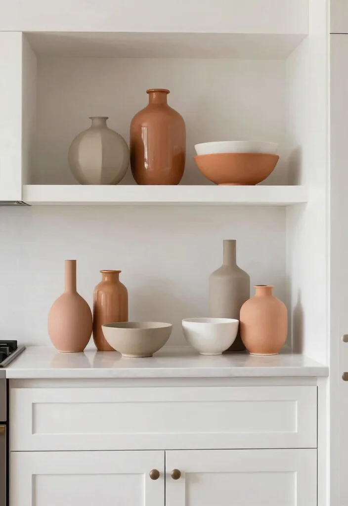 16 Chic Decor Ideas for Your Kitchen Cabinets 16 16 Chic Decor Ideas for Your Kitchen Cabinets - 16. Coordinated Color Schemes 1