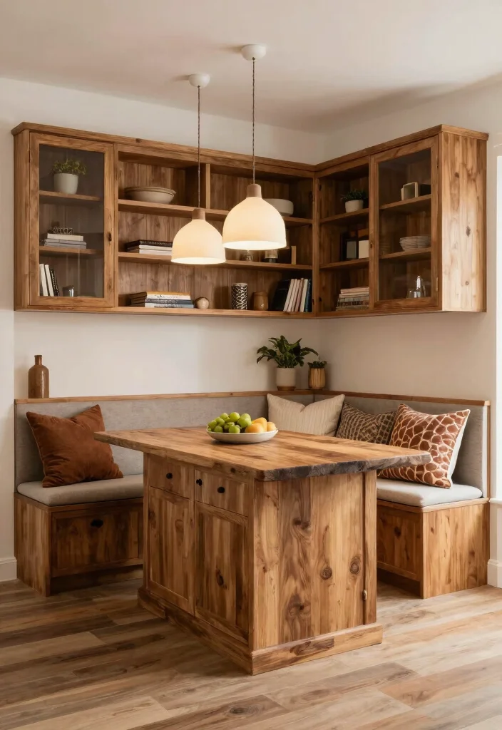 16 Kitchen Island Seating Ideas That Blend Comfort & Style - 13. Custom Built-In Seating 1