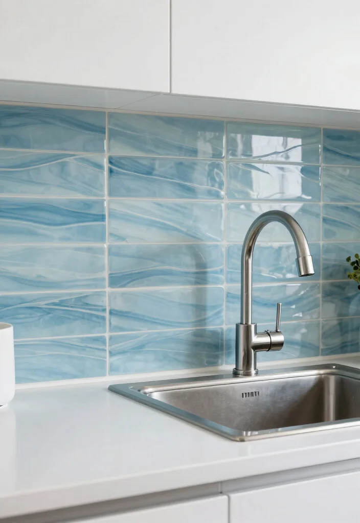 16 Kitchen Sink Tiles Ideas That Add Texture - 4. Textured Ceramic Tiles 1