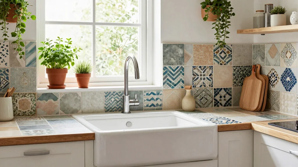16 Kitchen Sink Tiles Ideas That Add Texture