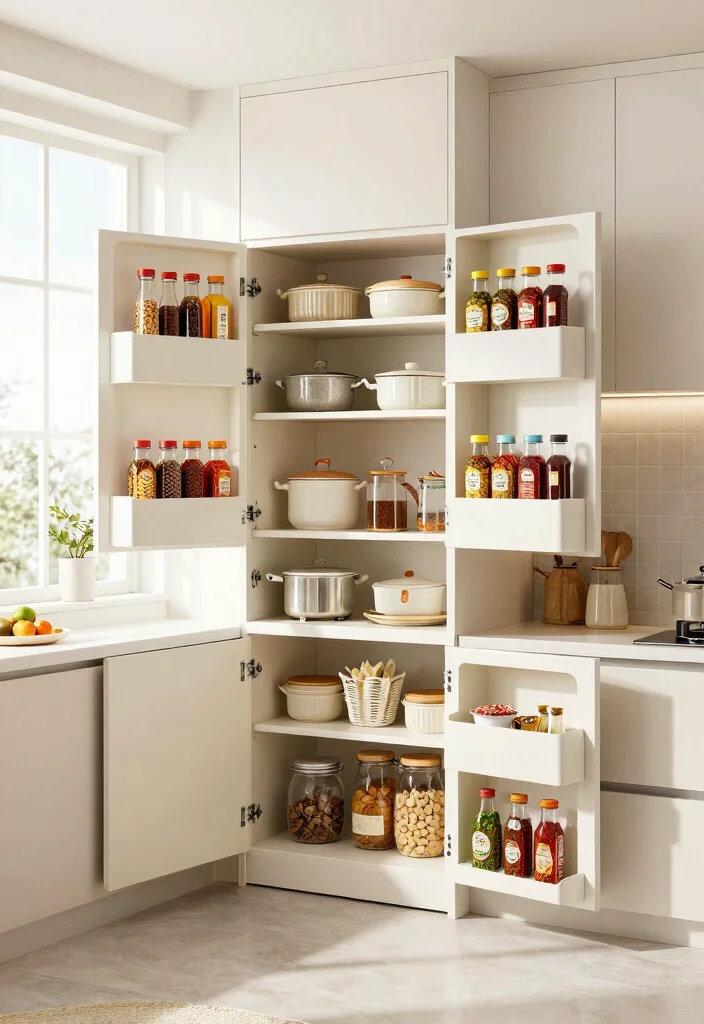 16 Movable Kitchen Cabinets Ideas With Flexible Design 16 16 Movable Kitchen Cabinets Ideas With Flexible Design - 16. Smart Kitchen Organization with Movable Cabinets 1