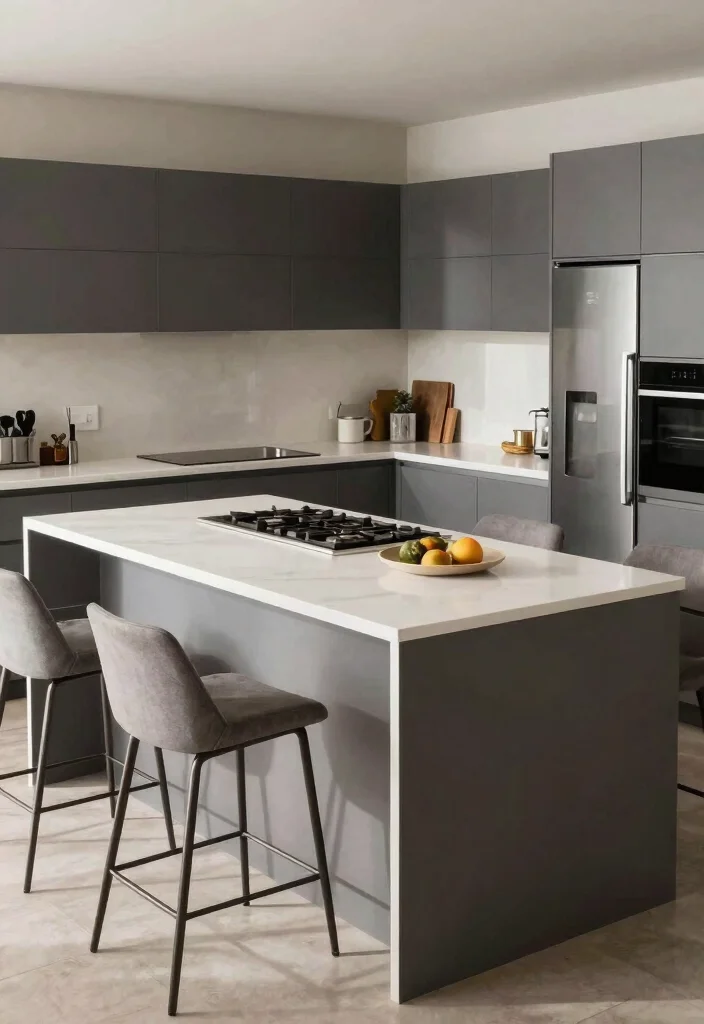 16 Small Kitchen Islands Ideas That Save Space 13 16 Small Kitchen Islands Ideas That Save Space - 13. Island with Integrated Appliances 1