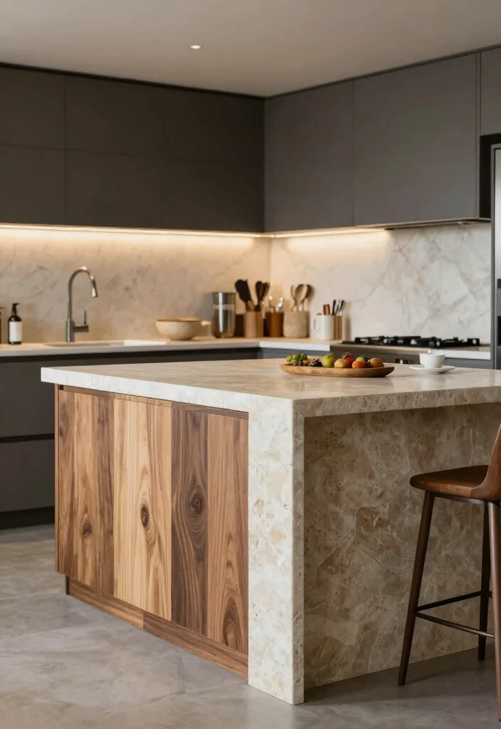 16 Small Kitchen Islands Ideas That Save Space 16 16 Small Kitchen Islands Ideas That Save Space - 16. Textured Island Designs 1