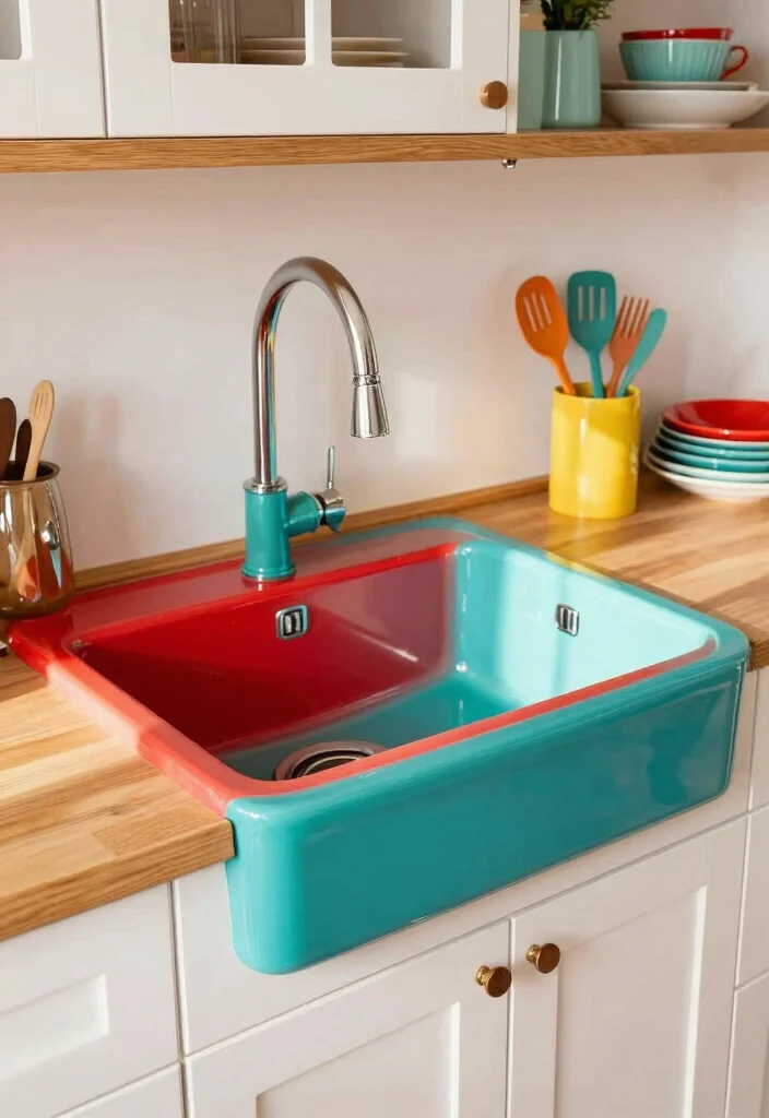 16 Types of Kitchen Sinks Ideas to Match Your Style 11 16 Types of Kitchen Sinks Ideas to Match Your Style - 11. Colorful Kitchen Sinks 1