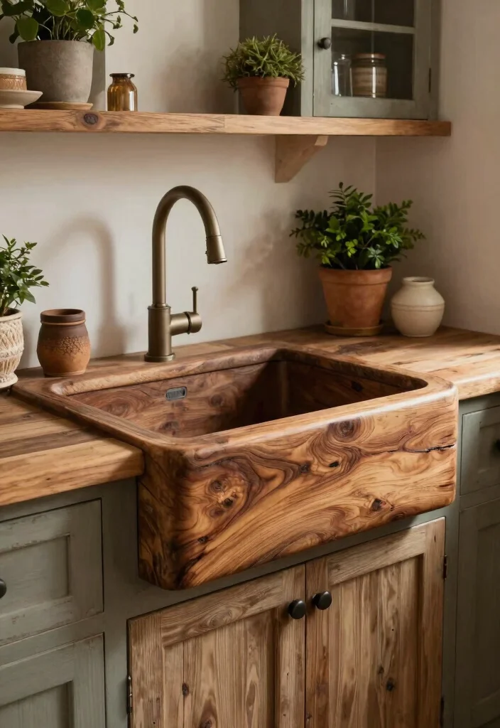 16 Types of Kitchen Sinks Ideas to Match Your Style 16 16 Types of Kitchen Sinks Ideas to Match Your Style - 16. Reclaimed Material Sinks for Sustainable Style 1