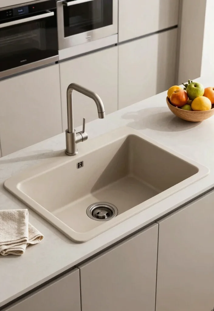 16 Types of Kitchen Sinks Ideas to Match Your Style 5 16 Types of Kitchen Sinks Ideas to Match Your Style - 5. Composite Sinks for the Eco-Conscious 1