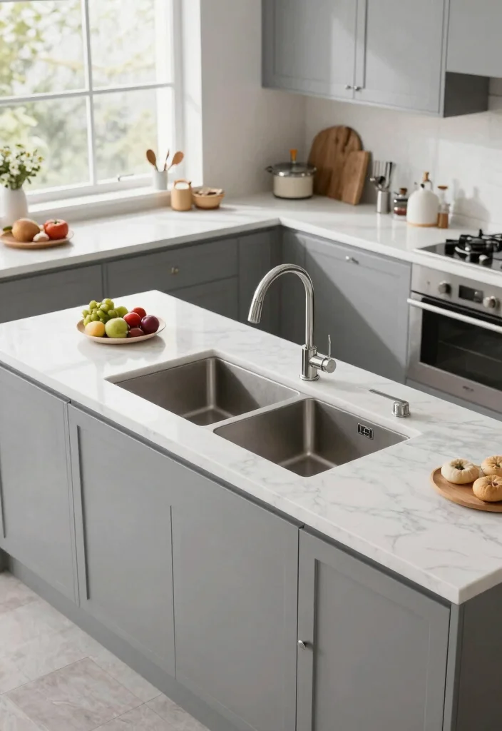 16 Under Mount Kitchen Sink Ideas With Clean Finish - 4. Double Bowl Design 1