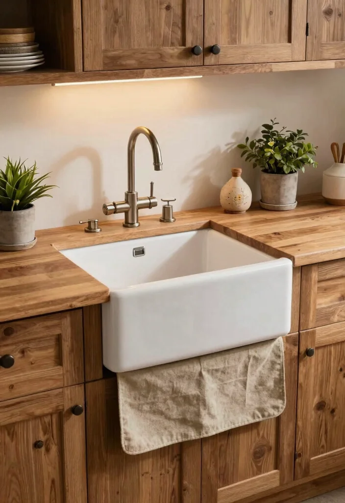 16 Under Mount Kitchen Sink Ideas With Clean Finish - 9. Rustic Charm 1