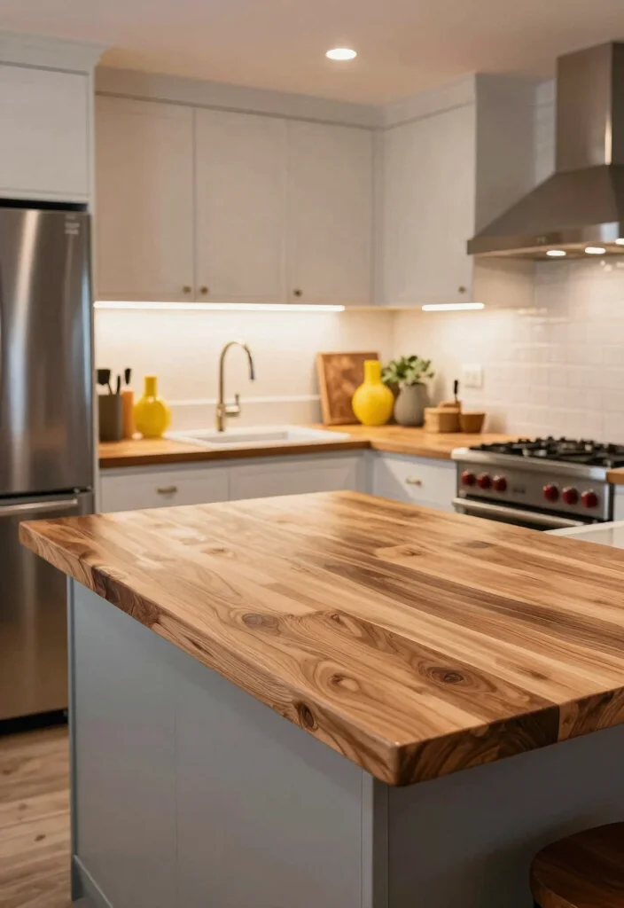 16 Warm Natural Charm Wood Countertops Kitchen Ideas Trending in 2026 14 16 Warm Natural Charm Wood Countertops Kitchen Ideas Trending in 2026 - 14. Custom Designs for Personal Touch 1