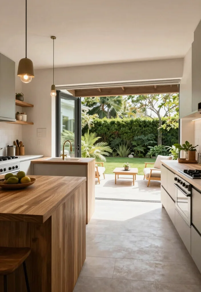 16 Warm Natural Charm Wood Countertops Kitchen Ideas Trending in 2026 15 16 Warm Natural Charm Wood Countertops Kitchen Ideas Trending in 2026 - 15. Indoor-Outdoor Flow 1