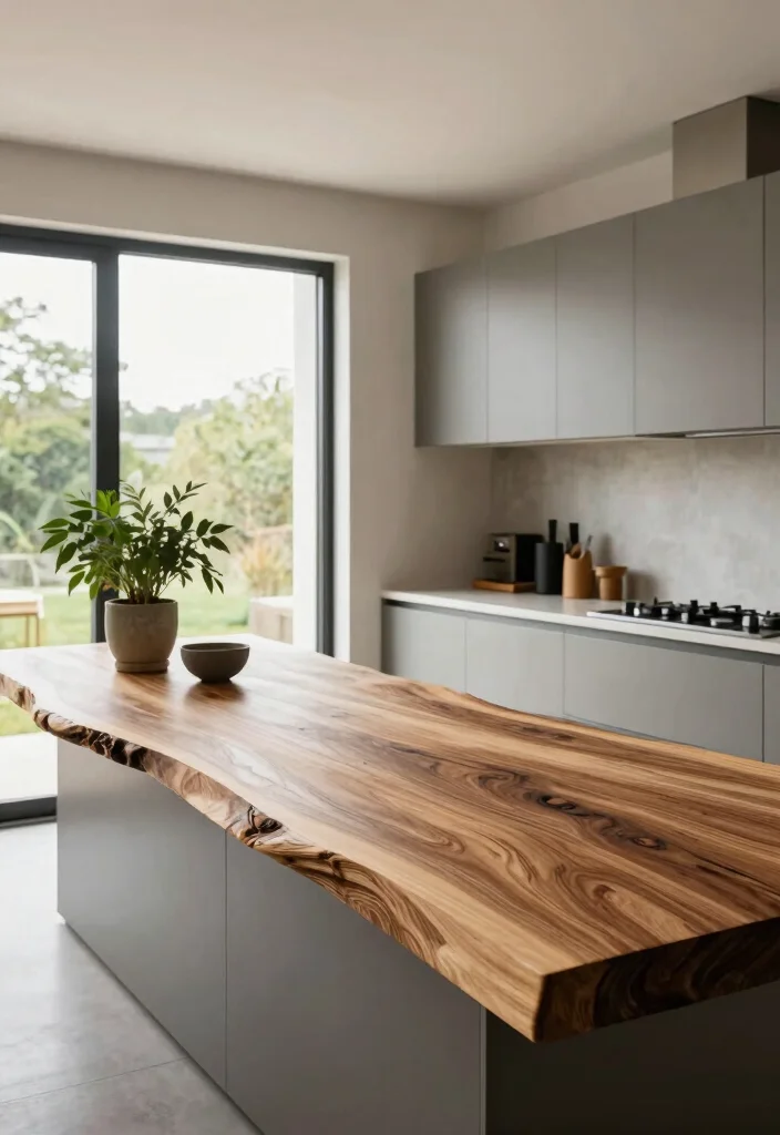 16 Warm Natural Charm Wood Countertops Kitchen Ideas Trending in 2026 2 16 Warm Natural Charm Wood Countertops Kitchen Ideas Trending in 2026 - 2. Live Edge Elegance 1