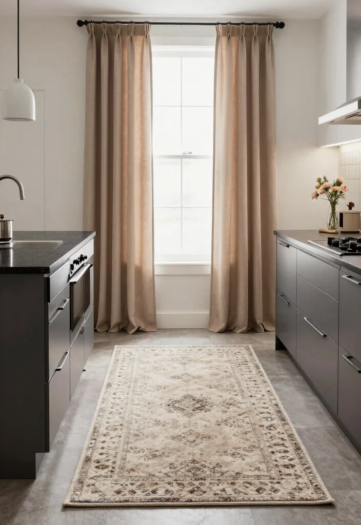 17 Black Granite Countertops Kitchen Modern Ideas With Sleek Style - 14. Layered Textiles for Warmth 1