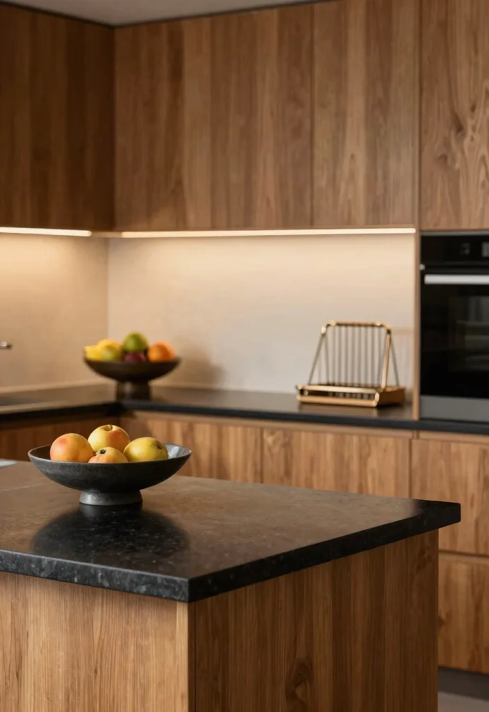 17 Black Granite Countertops Kitchen Modern Ideas With Sleek Style - 3. Matte Finish for a Sophisticated Touch 1