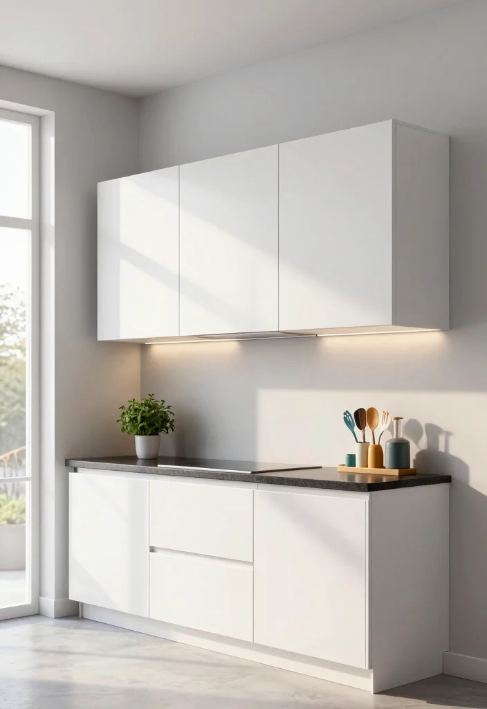 17 Floating Cabinets Kitchen Ideas With Minimal Appeal 1 17 Floating Cabinets Kitchen Ideas With Minimal Appeal - 1. Sleek White Cabinets for a Timeless Look 1
