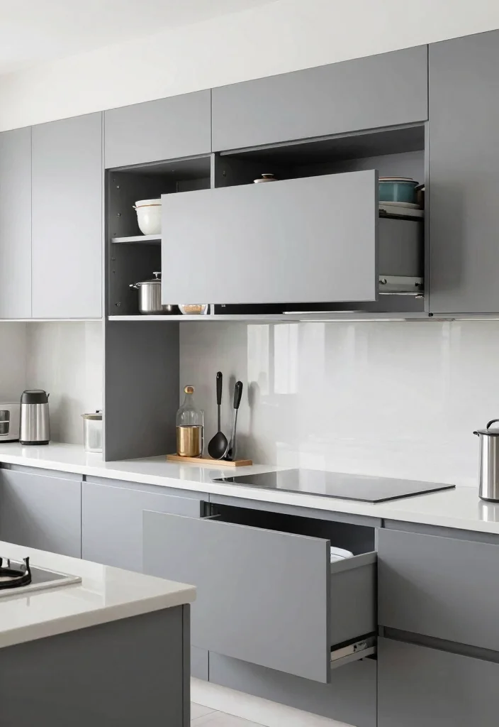 17 Floating Cabinets Kitchen Ideas With Minimal Appeal 11 17 Floating Cabinets Kitchen Ideas With Minimal Appeal - 11. Smart Storage Solutions in Floating Cabinets 1