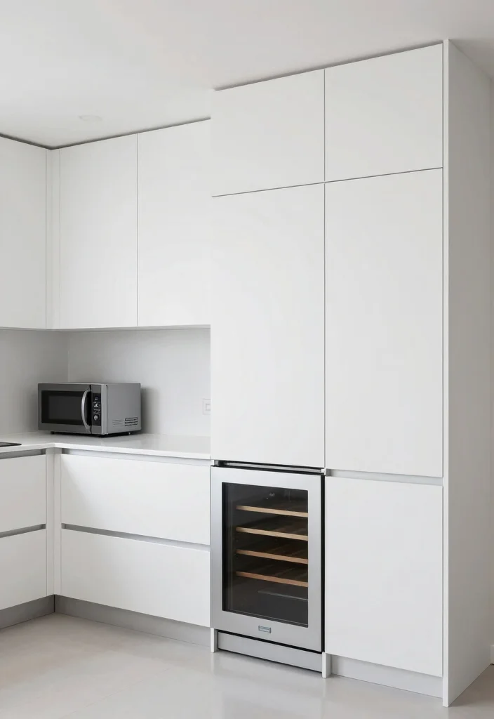 17 Floating Cabinets Kitchen Ideas With Minimal Appeal 8 17 Floating Cabinets Kitchen Ideas With Minimal Appeal - 8. Floating Cabinets with Built-In Appliances 1