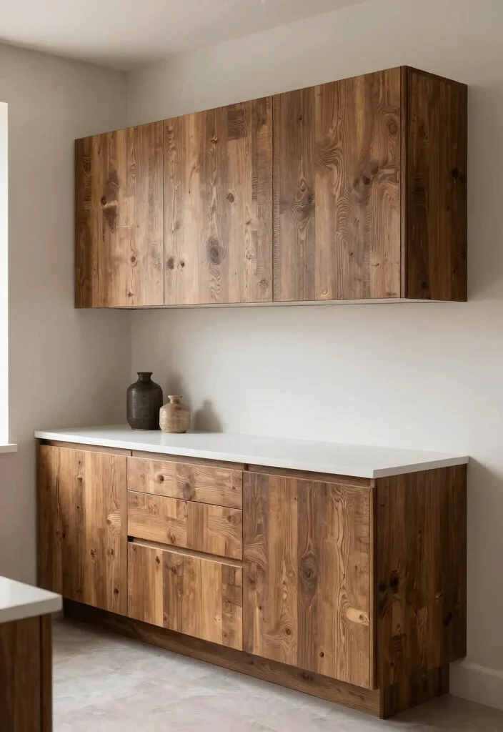 17 Floating Cabinets Kitchen Ideas With Minimal Appeal 9 17 Floating Cabinets Kitchen Ideas With Minimal Appeal - 9. Floating Cabinets with Unique Textures 1