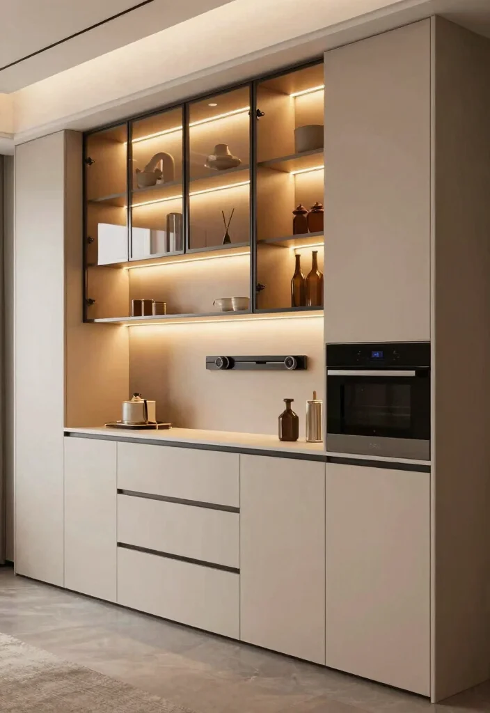 17 Kitchen Cabinets Designs Ideas That Elevate Storage - 15. Smart Lighting for Cabinetry 1
